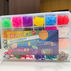 1100pcs DIY Elastic Band Weaving Art Craft Kit