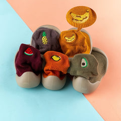 Toddler Non-Slip Sock Shoes with Fruit Print