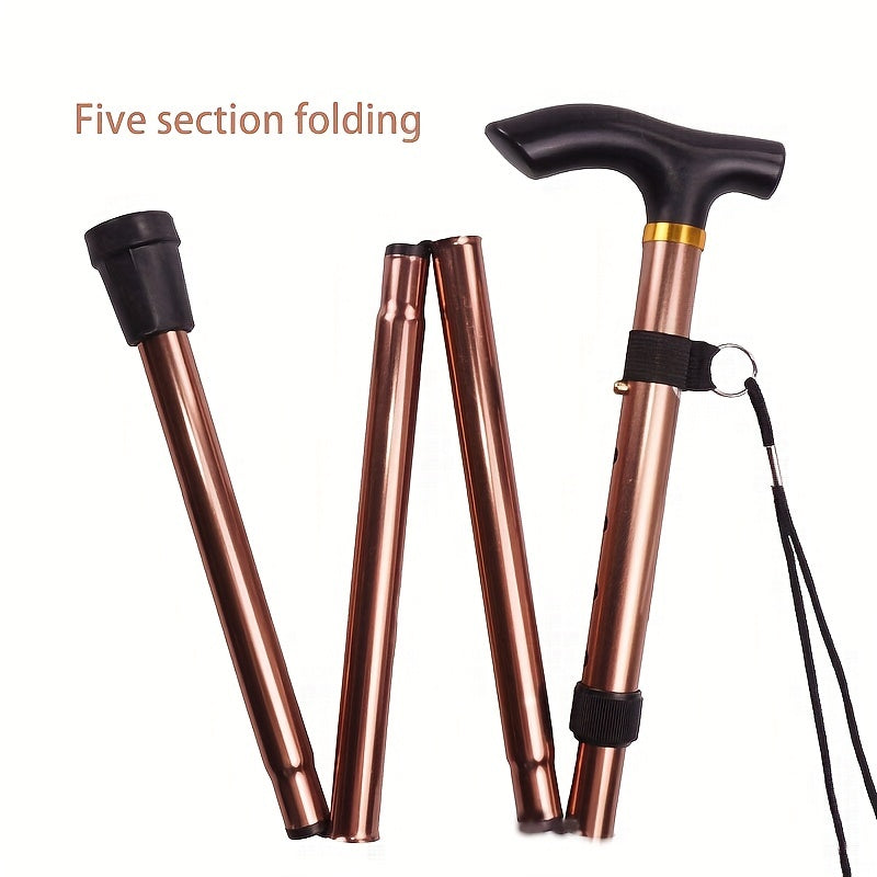 Folding Trekking Pole Telescopic Walking Cane for Outdoor Travel Climbing