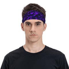 Purple Headband Non Slip Grip Soft Cushioned for Workouts Gym Everyday
