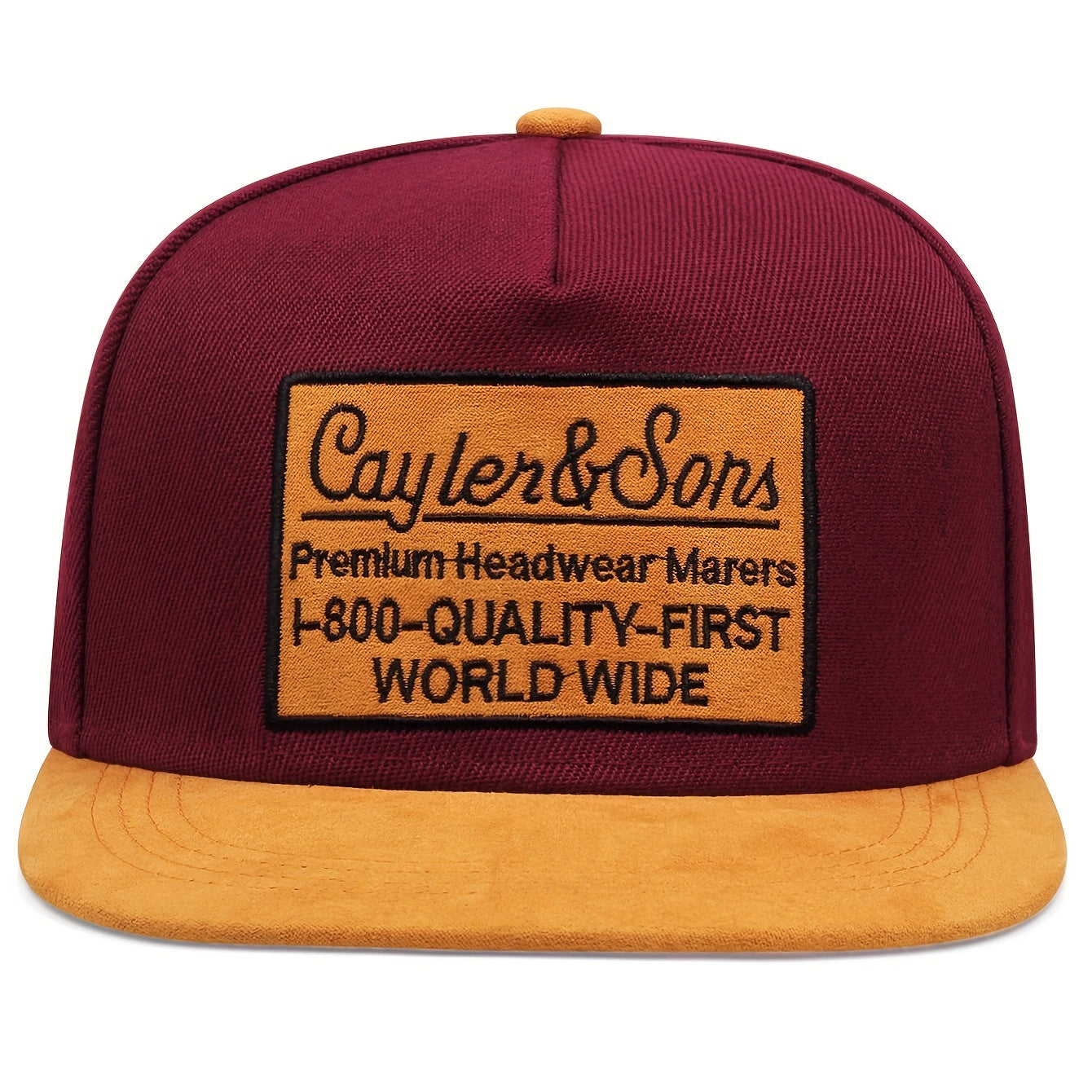 Men's Alphabet Hip Hop Flat Brim Cap