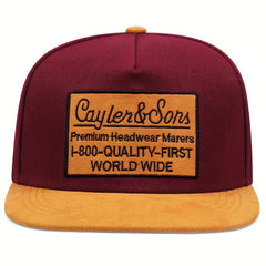 Men's Alphabet Hip Hop Flat Brim Cap