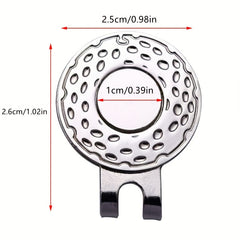 Round Dollar Golf Cap Clip Magnetic Ball Marker Golf Accessories