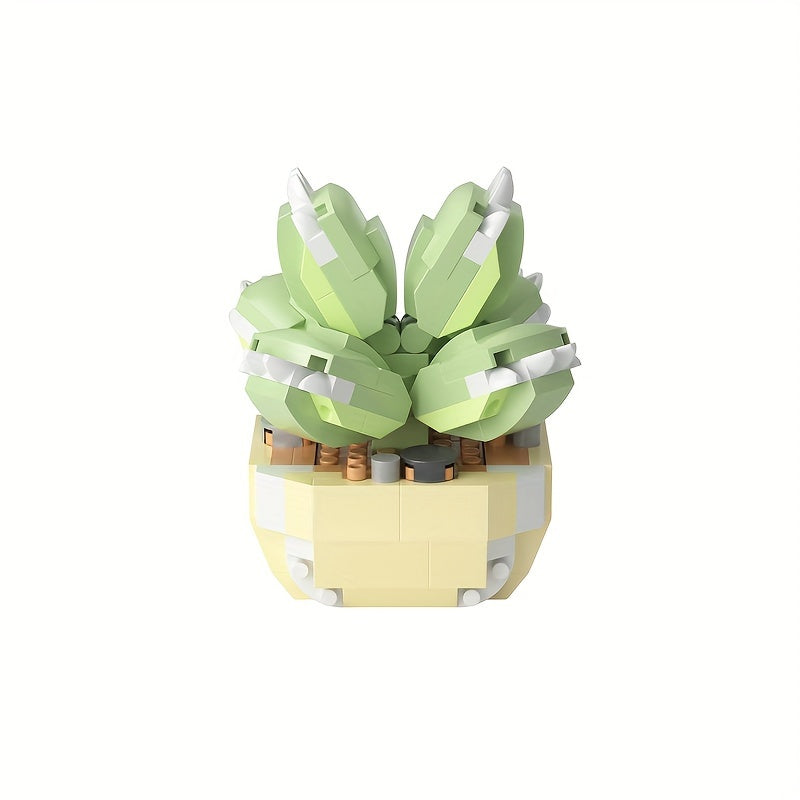 Succulent Cactus Building Blocks Bouquet Puzzle Toy