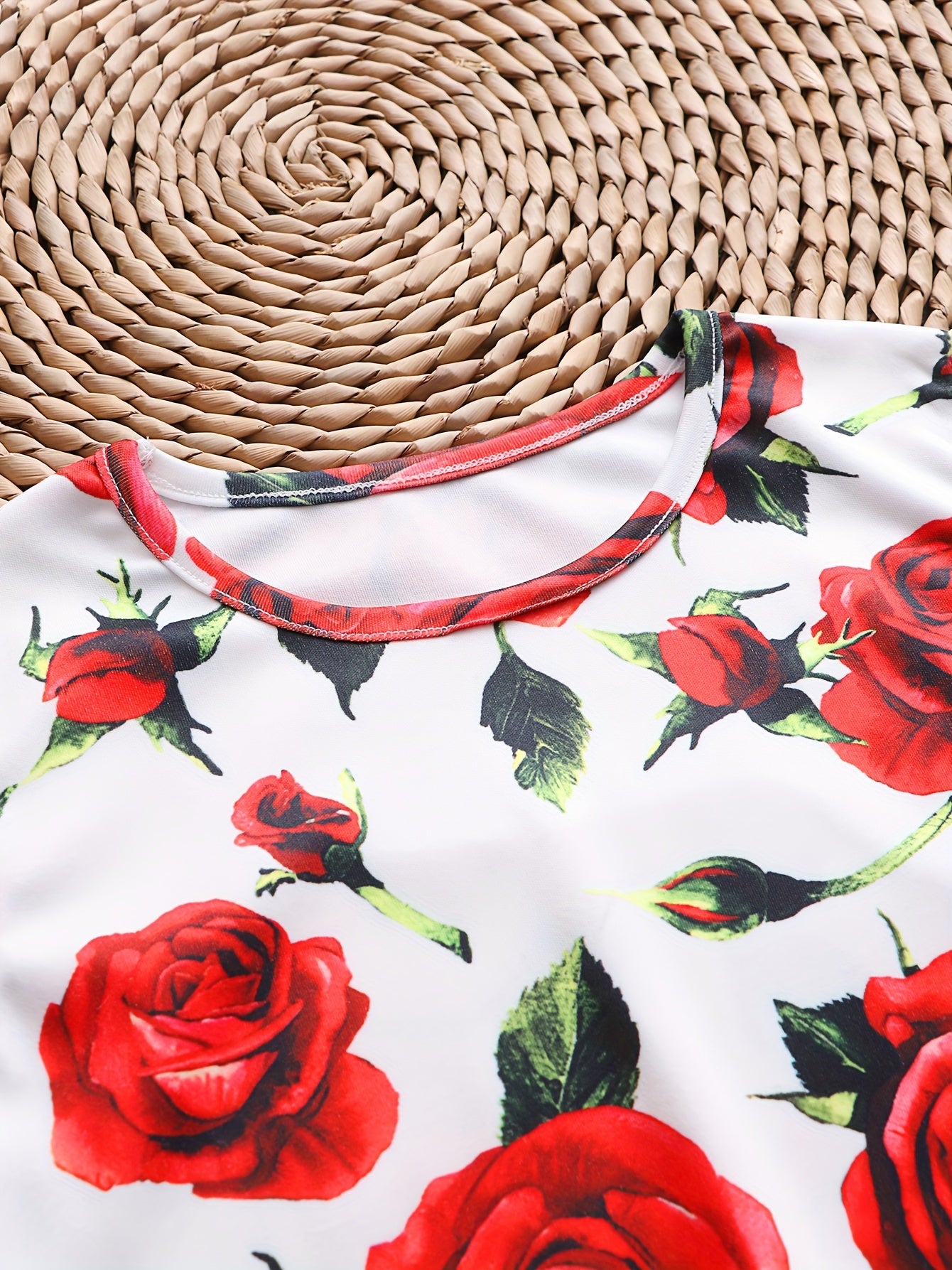 Girls Flower Graphic Sleeveless Dress for Summer Party