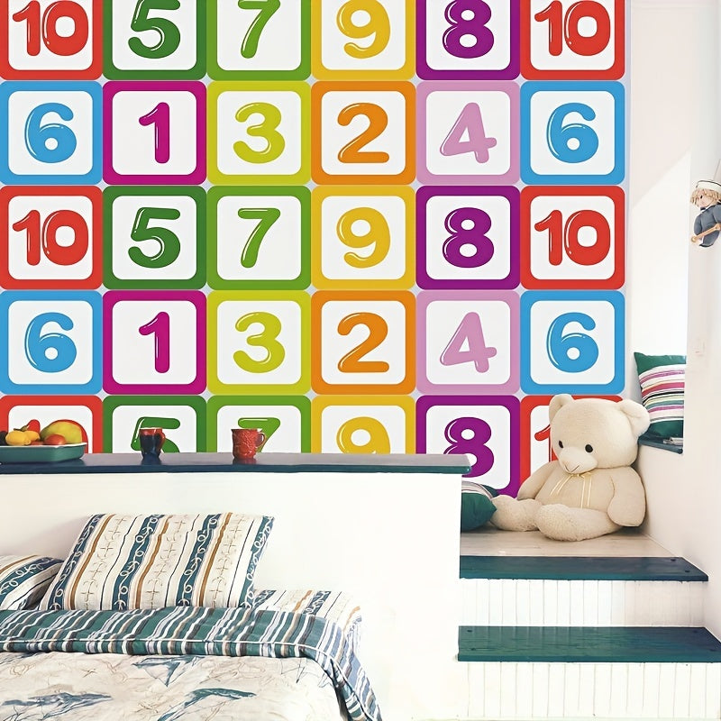 Jumping House Floor Sticker Plaid Digital Decoration Waterproof Self-adhesive
