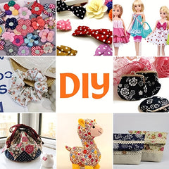 8pcs 9.8x9.8 Quilting Fabric Cotton DIY Doll Clothes Craft Sewing