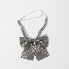 Plaid British Bow Tie Lady Tie Uniform Wear Bowtie Women Cravat Female