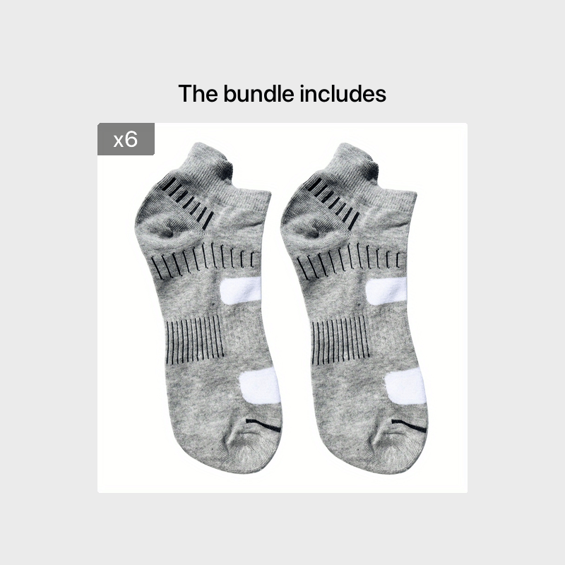 Breathable Striped Cotton Ankle Socks for Men and Women