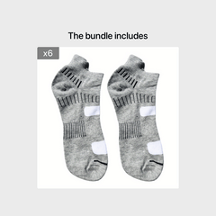 Breathable Striped Cotton Ankle Socks for Men and Women