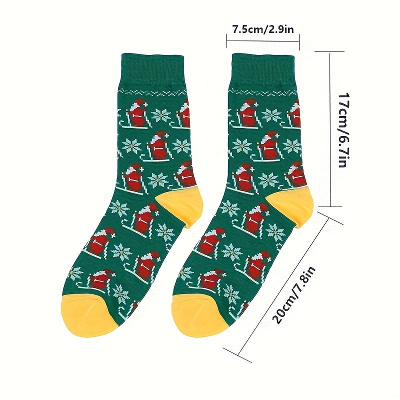 Christmas Crew Socks - Men's Cotton Socks