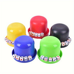 Polyhedral Dice Shaker Set with 5 Dices for Drinking Board Game