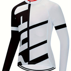 Men's Cycling Jersey Stretch Breathable Long Sleeve Sportswear
