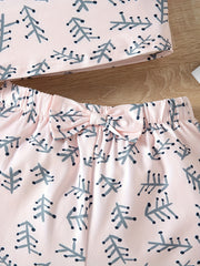 Girls' 2pc Geometric Pattern Pajama Set