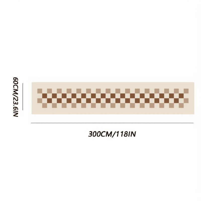 Checkerboard Area Rug Long Hallway Kitchen Mat Bath Mat