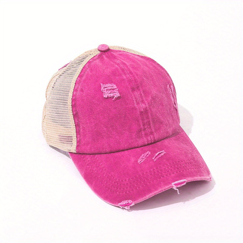 Rainbow Striped Baseball Cap Adjustable Dad Hat Casual Sun Hats For LGBT