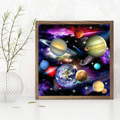 DIY 5D Diamond Art Planet Series Kit