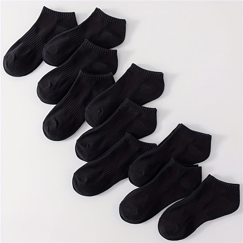 10 Pairs Soft Low Cut Ankle Socks Women's Stockings & Hosiery