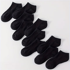10 Pairs Soft Low Cut Ankle Socks Women's Stockings & Hosiery