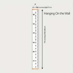 Canvas Growth Chart Wall Decor Removable Height Ruler 79" x 7.9"