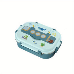 Leakproof Stainless Steel Bento Box, 3 Compartments