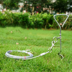 Heavy Duty Corkscrew Dog Stake for Outdoor Tie Outs