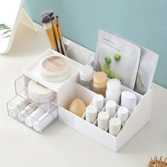 Makeup Storage Desk Organizer for Cosmetics, Jewelry, and Office Supplies