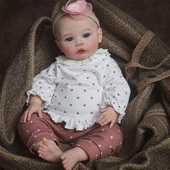 Realistic 18 Inch Reborn Baby Doll Newborn Girl Hand Painted