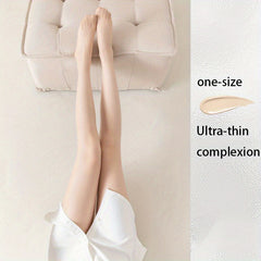 Ultra Thin Sheer Tights High Waist Footed Pantyhose Women's Stockings