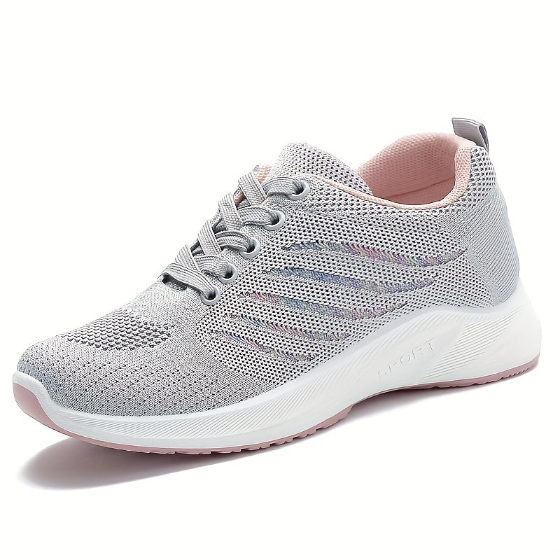 Breathable Heighten Flying Woven Shoes Soft Thick Bottom Lightweight