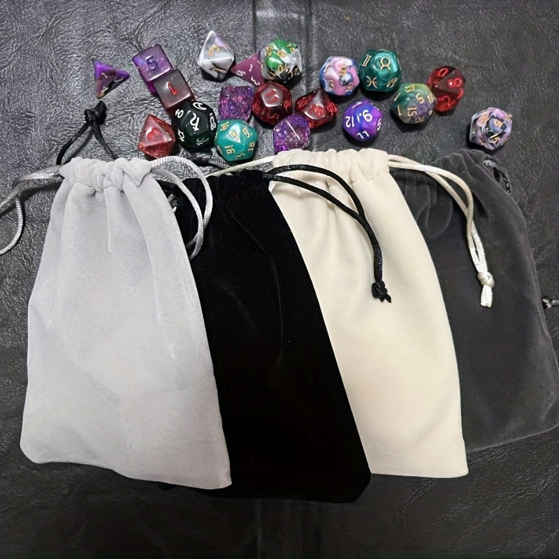 Small Dice Bag with Drawstring Closure - Holds 100 Polyhedral Dice