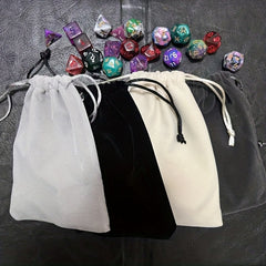 Small Dice Bag with Drawstring Closure - Holds 100 Polyhedral Dice
