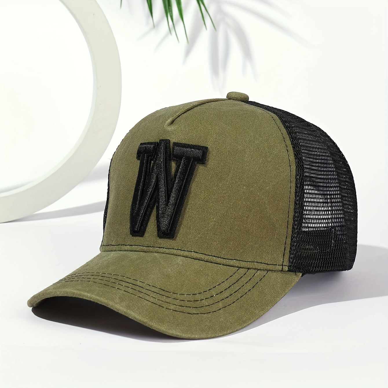 3D Embroidery Baseball Cap Washed Old Duck Tongue Classic Mesh Outdoor Cap