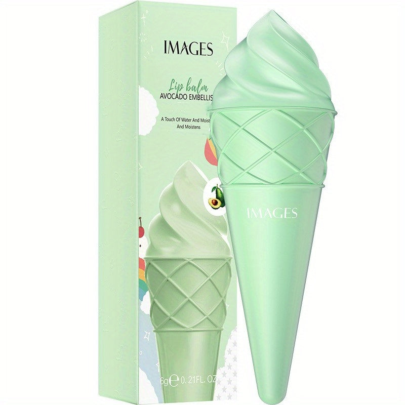 Fruit Flavored Hydrating Lip Balm Set in Ice Cream Shape