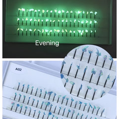 60pcs Mermaid Eyelashes Sequined Nightclub Stage Makeup False Eyelashes