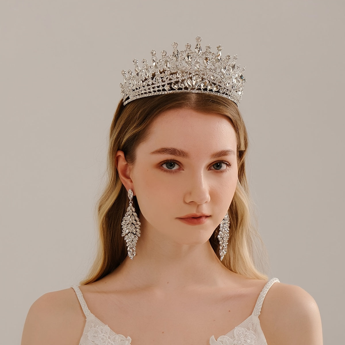 Baroque Crown Hairband Headband Rhinestone Tiara Wedding