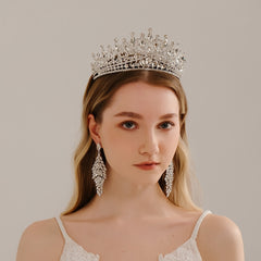 Baroque Crown Hairband Headband Rhinestone Tiara Wedding