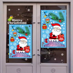 Festive Christmas Window Sticker Easy To Apply Reusable Decoration