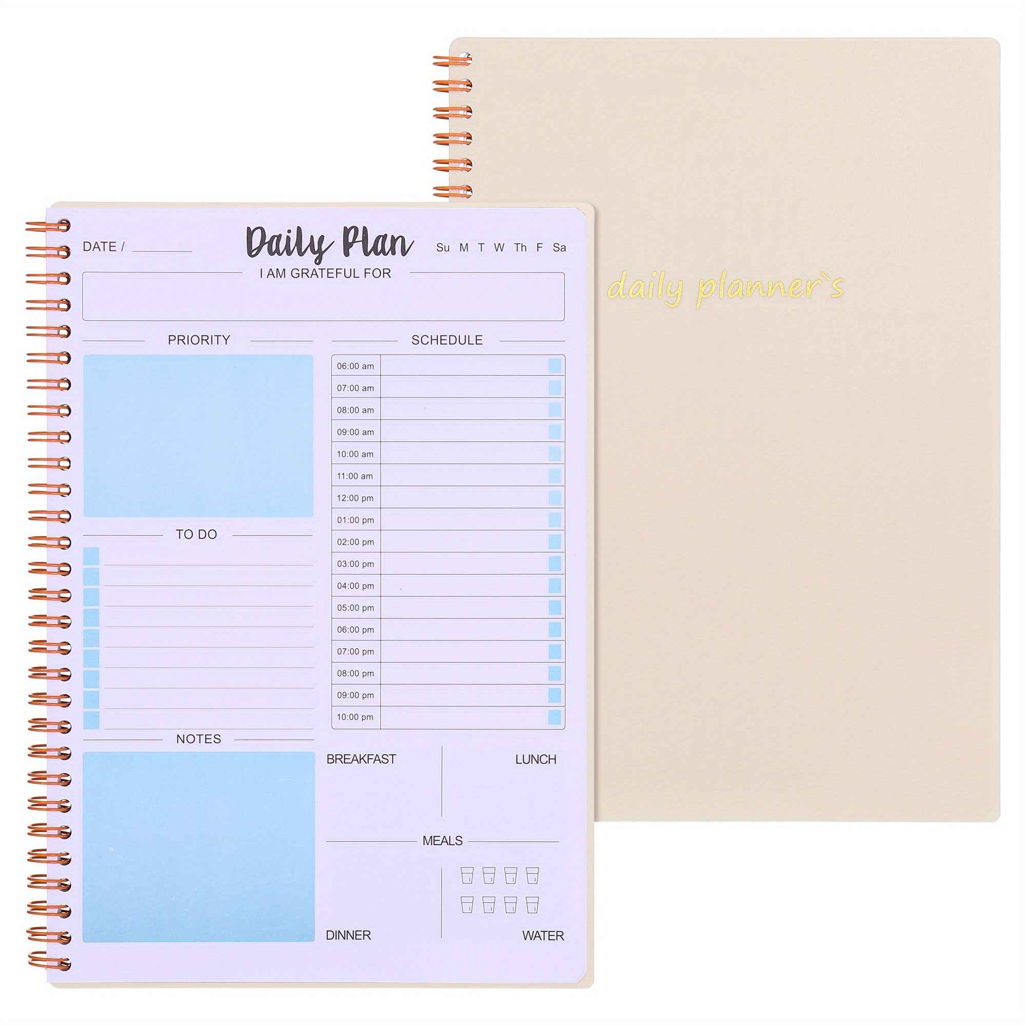 Daily Planner Undated To Do List Notebook With Hourly Schedule