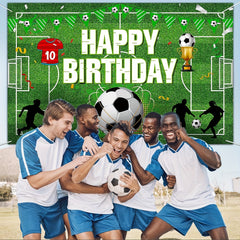Soccer Ball Party Banner Soccer Birthday Decorations
