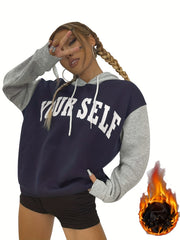 Casual Sports Sweatshirt with Hoodie for Women