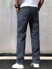 Men's Straight Leg Jeans Casual Street Style Denim Pants