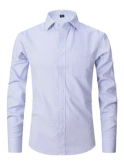 Men's Long Sleeve Button Down Dress Shirt