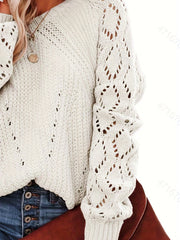 One Shoulder High Stretch Pullover Jumper