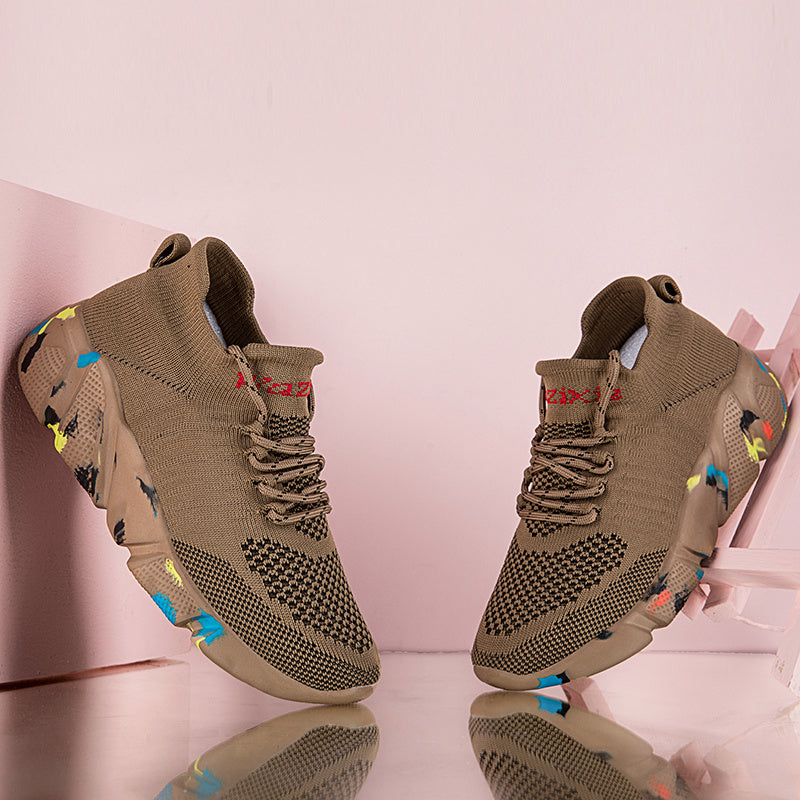 Men Women Breathable Running Shoes Lightweight Outdoor Sneakers