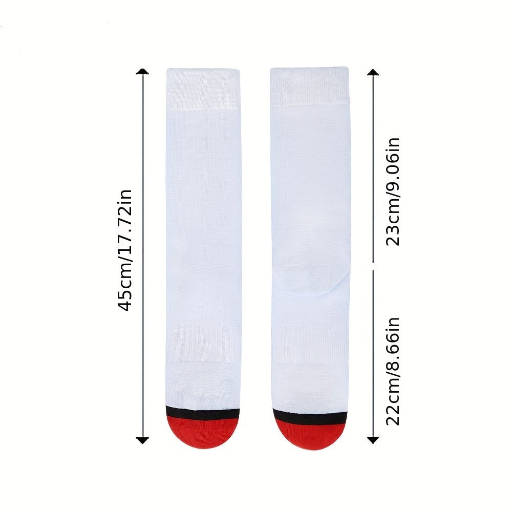 Colorblock Crew Socks Mid Tube Women's Stockings
