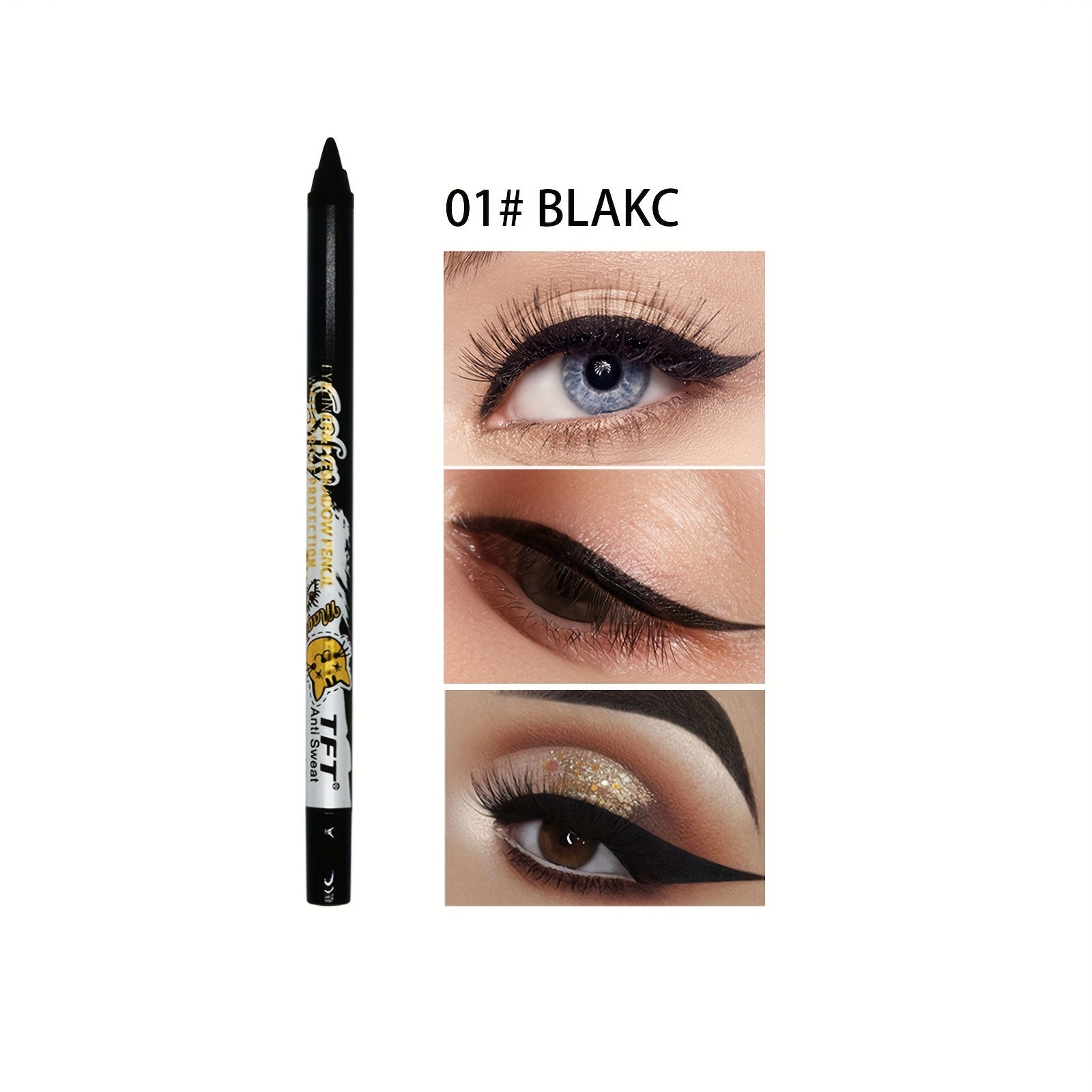 14 Colors Waterproof Eyeliner Pencil Multicolor Dual Use Eye Makeup Pen