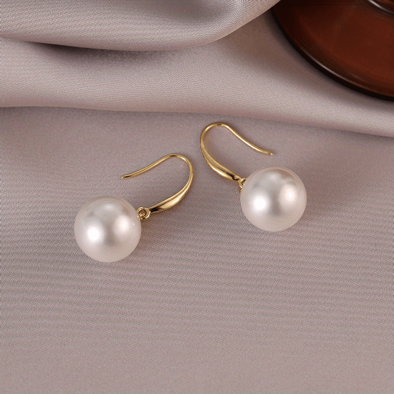 Faux Pearl Drop Earrings for Girls