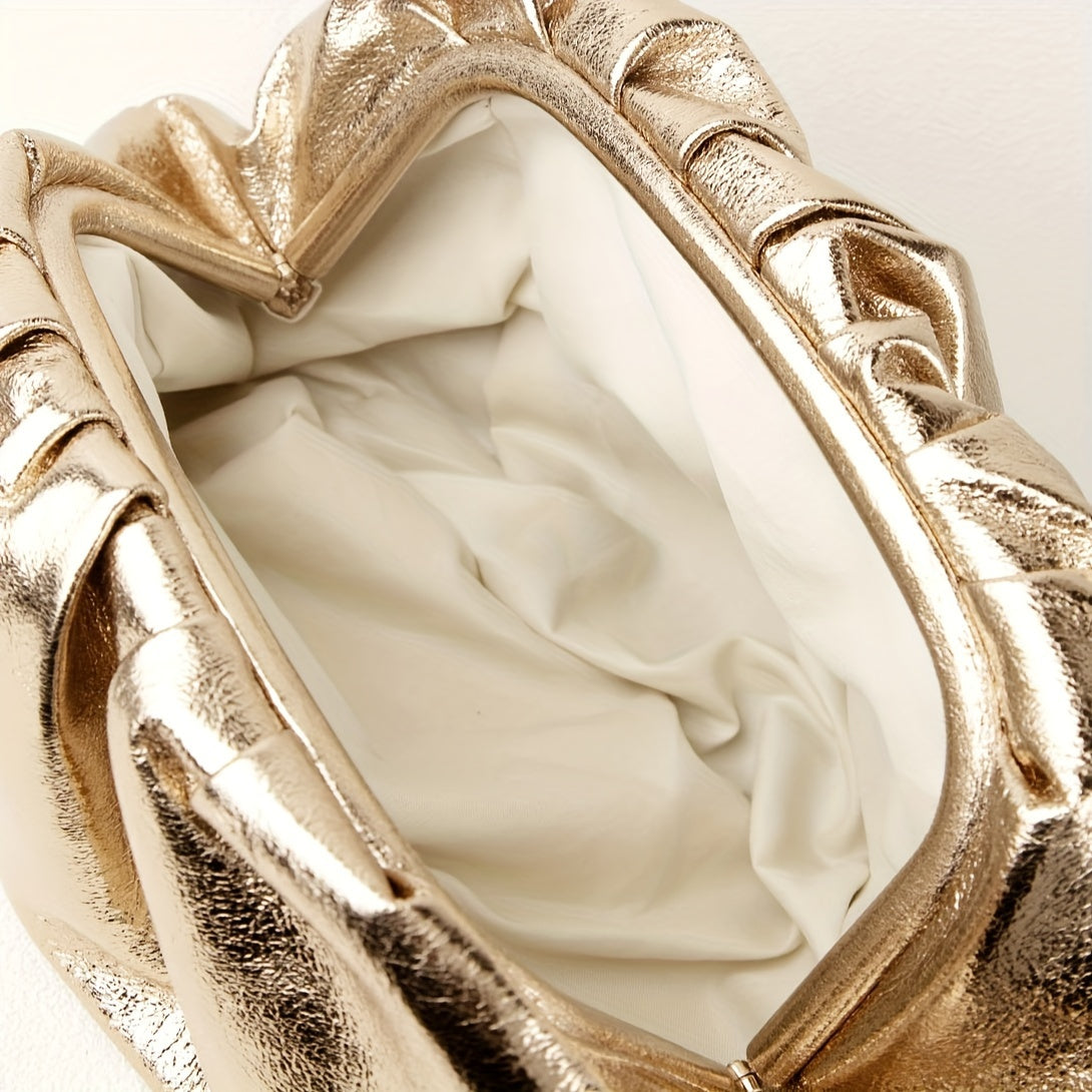 Women's Evening Clutch Bag - Glitter PU Handbag for Parties