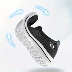 Thick Bottom Slip On Sneakers Mesh Lightweight Non Slip Shoes